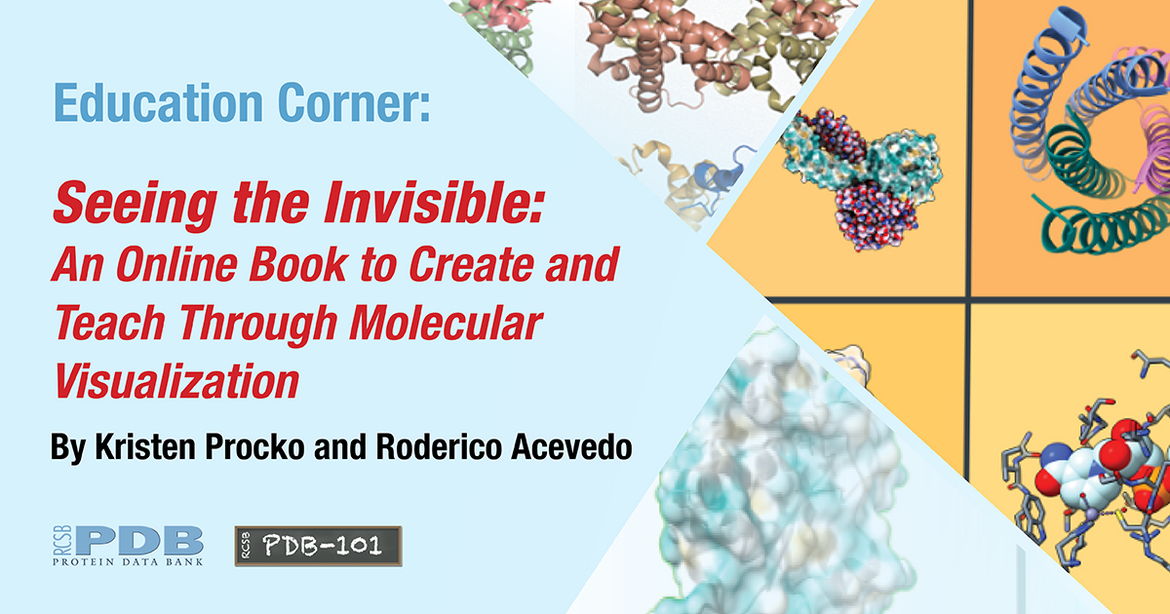 Published quarterly, each <a href="http://pdb101.rcsb.org/learn/education-corner">Education Corner</a> describes of how community members use the PDB and related resources.  <BR>Contact <a href="mailto:info@rcsb.org">info@rcsb.org</a> to contribute.