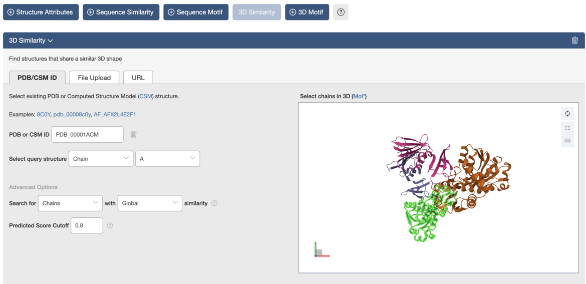 <I>RCSB PDB Structure Similarity Search</I>